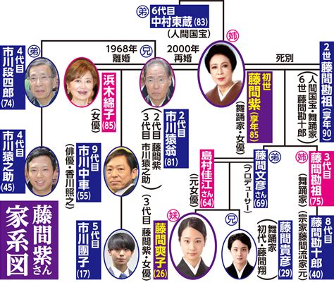 藤間爽子の家系図公開！両親(父母)や兄の名前は？松。